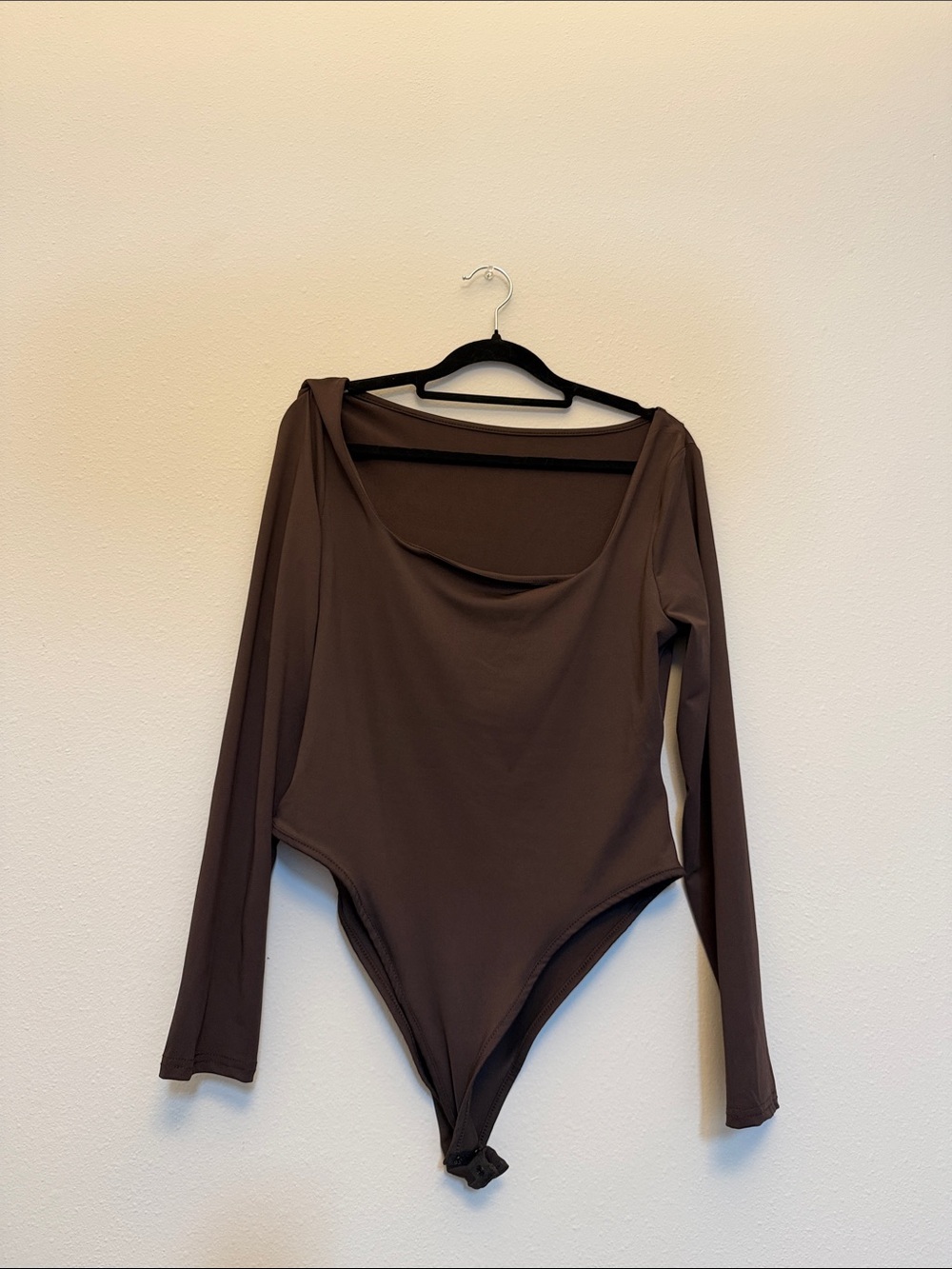 Long Sleeve Brown Bodysuit - Women's Intimates